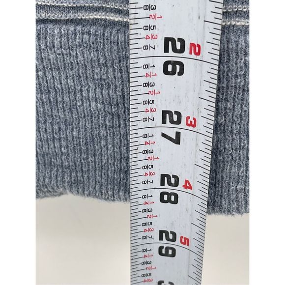 Madewell Cardigan Sweater Women XS Blue‎ White Stripes Open Long Sleeve Pockets - Picture 6 of 11